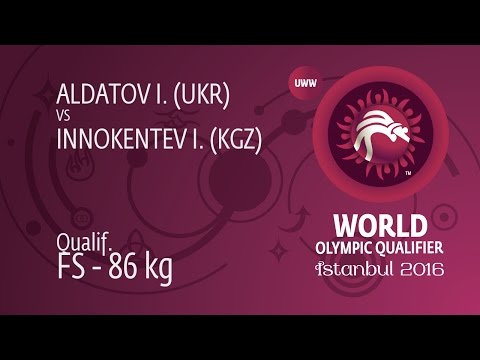 Qual. FS - 86 kg: I. ALDATOV (UKR) df. I. INNOKENTEV (KGZ), 3-2