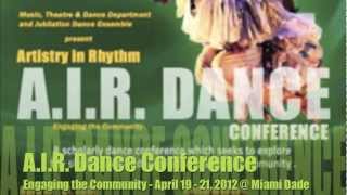 Artistry in Rhythm: Engaging the Community (AIR Dance Conference)