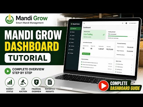MandiGrow Command Center Dashboard | Complete ERP Overview Tutorial