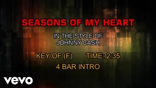 Johnny Cash - Seasons Of My Heart (Karaoke)