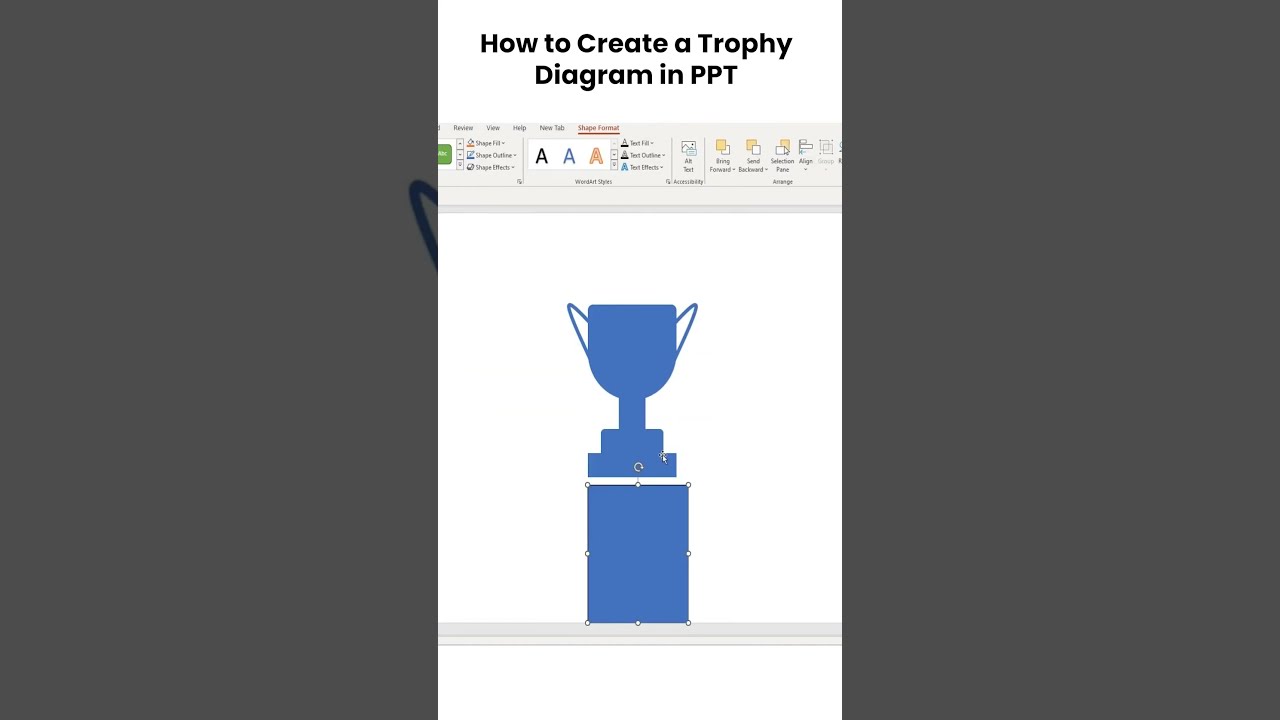 How to Create Trophy Diagram in PPT