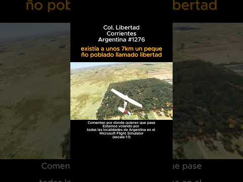 Colonia Libertad, Corrientes desde el Microsoft Flight Simulator #colonialibertad #corrientes #msfs