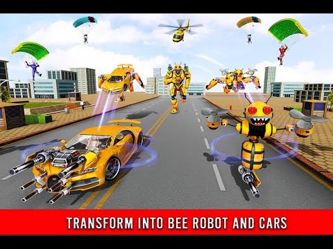 Bumblebee Robot Car Transformation Game: Robot Car Games Cradley Creations Robot Games Gameplay 2
