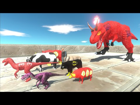 Escape from HELLBOY T-REX - Animal Revolt Battle Simulator