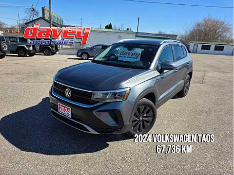 2024 Volkswagen Taos Comfortline FWD in Gray for sale at Davey Auto Sales Oshawa South in Oshawa, ON