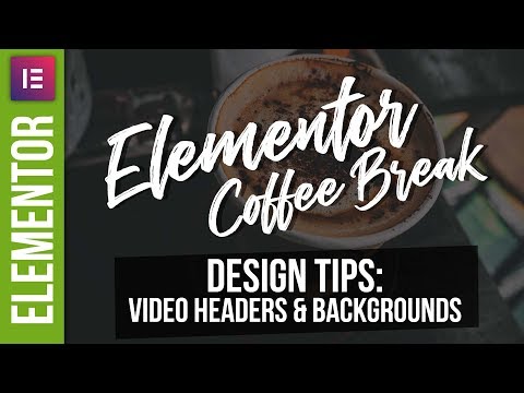Elementor Video Headers Wordpress Tutorial 2018