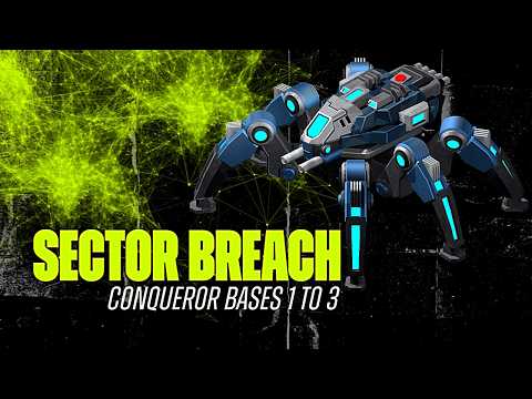 War Commander: Sector Breach - Conqueror Base 1 To 3 (Easy & Free Repair)