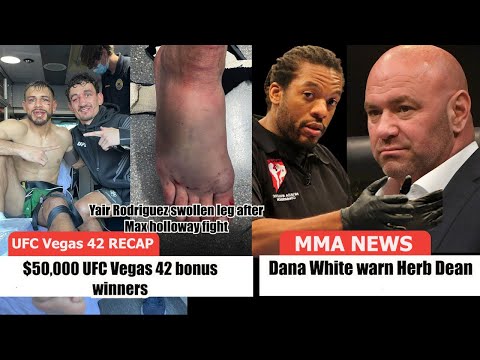 Max Holloway vs. Yair Rodriguez Recap |  Dana White Warn Herb Dean
