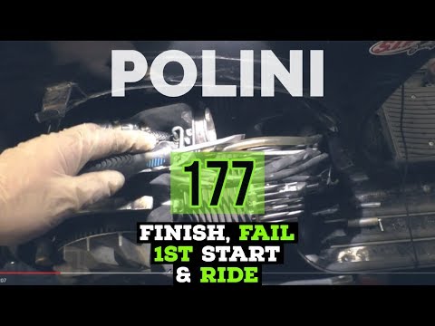 vespa POLINI 177 finishing, FAILs!, 1st start, TESTride  & cnc levers / FMPguides - Solid PASSion /