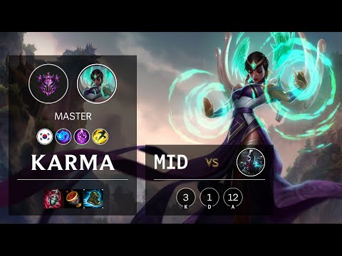 Karma Mid vs Ekko - KR Master Patch 10.18