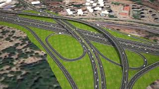 KGM Antalya Kavşak ve Yol Projesi 3d Animasyon Projesi