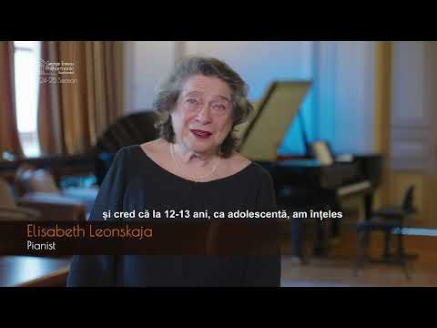 Pianistin Elisabeth Leonskaja | Künstlergespräche der George Enescu Philharmonie
