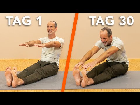 Unbeweglich? Mache 30 Tage diese Übungen (zum Mitmachen)