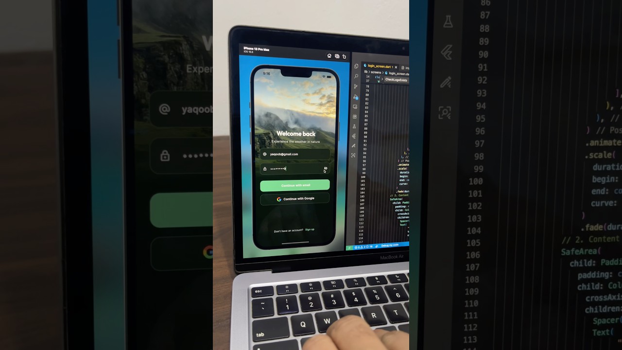 Login UI So Clean It’s Addictive 🤍
