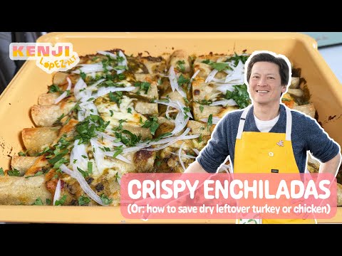 Crispy-Edged Enchiladas (or How to Rescue Leftover Turkey or Chicken)