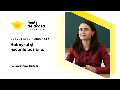 Dezvoltare personală, cl. a VI-a, "Hobby ul și riscurile posibile"