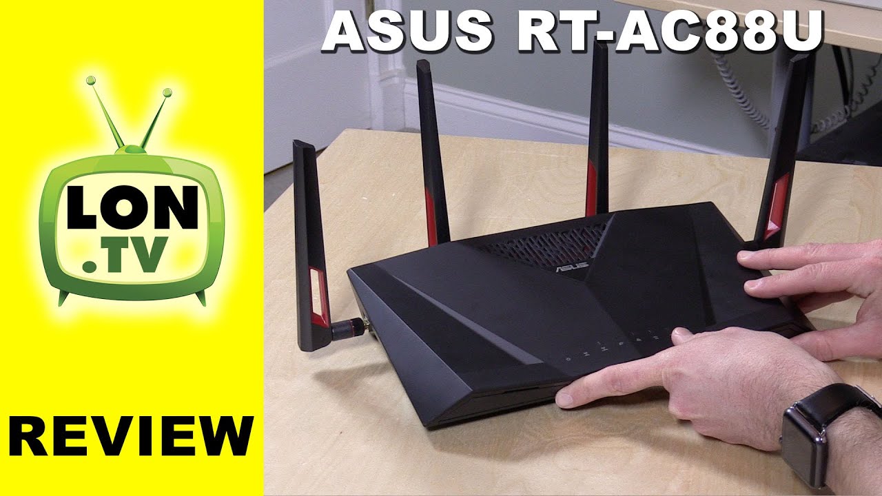 Wi-Fi роутер Asus RT-AC88U, черный/красный