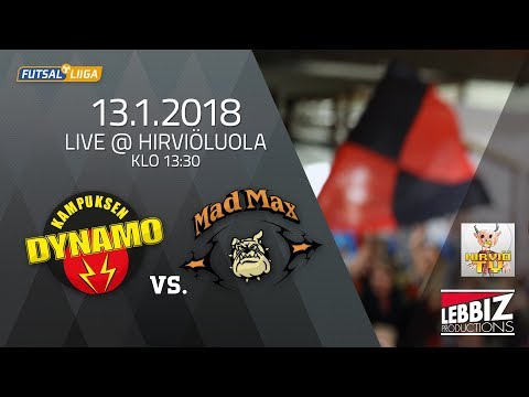 13.01.2018 KaDy - Mad Max klo 13.30 Futsal-Liiga
