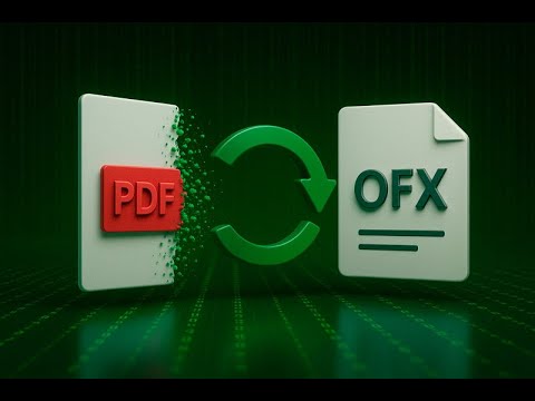 Vídeo: OFX para PDF: como converter extrato para imprimir