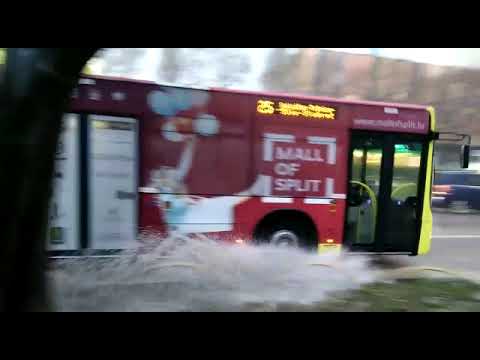 Obilna kiša Split 16.01.2018.
