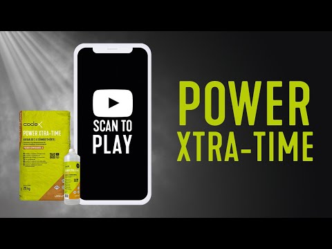 SCAN TO PLAY -  Komplett variable Verarbeitungszeit mit dem Dünnbettmörtel codex Power Xtra-Time