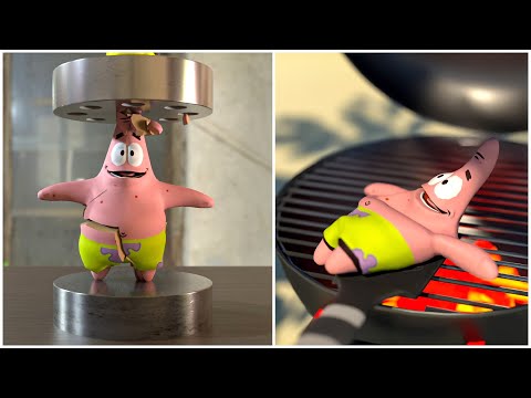 Patrick Star Dies over and over again 🎉 [23 Animations] 🎉