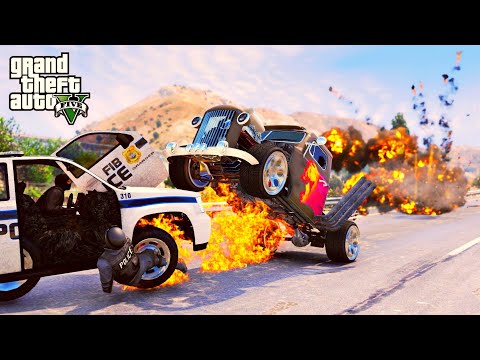 GTA 5 Rat Loader Truck Crashes - Impact Compilation ep.2 - Destruction Police Chase