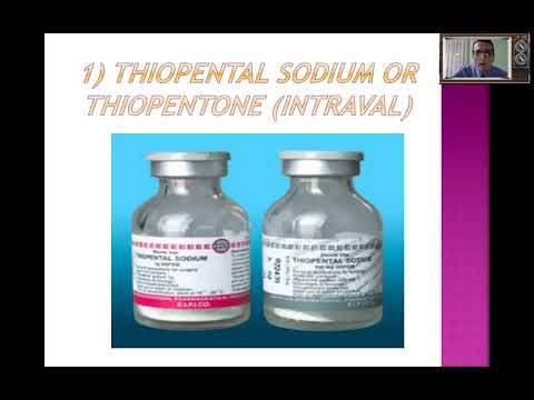 Pharma part 1 (IV anesthetics & Inhalational anesthetics)