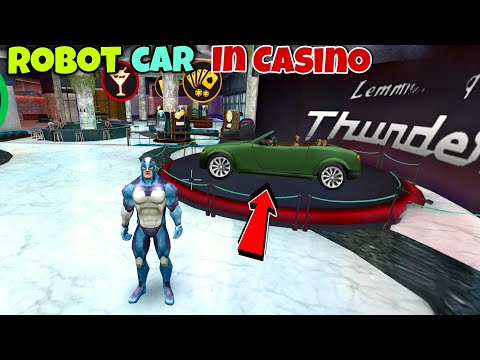 Green Transformer Car In Casino | Big Secret Of Casino Car | Rope Hero Vice Town | Black Spider 2.0