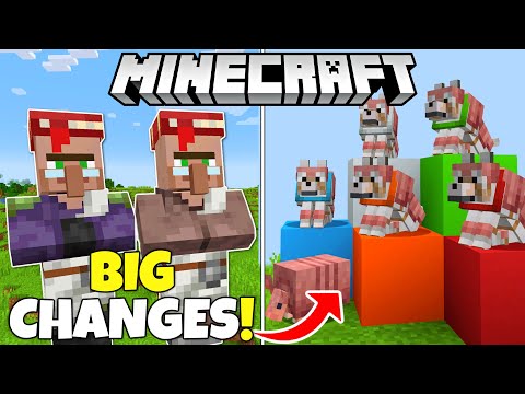 Shocking 2024 Minecraft Update: Big Armadillo & Wolf Changes!