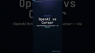 OpenAI just announced it's cutting off Cursor from its models — following Cursor's acquisition by SpaceX