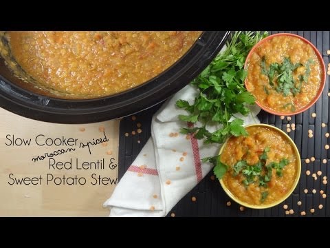 Slow Cooker Moroccan Spiced Red Lentil and Sweet...