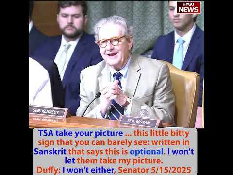 Kennedy: optional, I won't let TSA take my picture; Did you or Musk fire air traffic controllers?