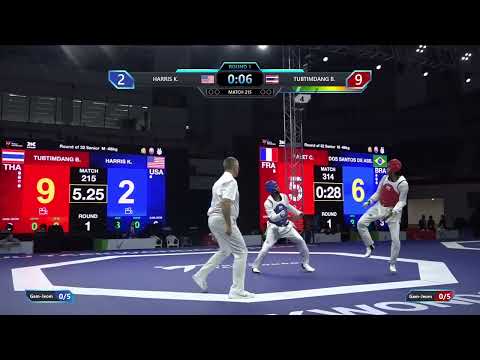 215 Round of 32 M  68kg USA HARRIS K  THA TUBTIMDANG B  PGM