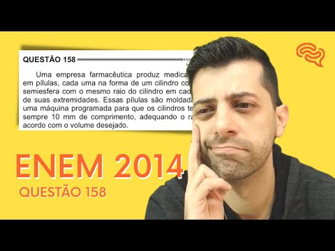 ENEM 2014 - Q158 - Uma empresa farmacêutica produz medicamentos em pílulas, cada uma na forma