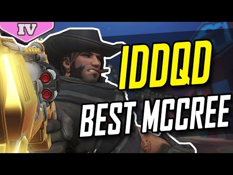IDDQD BEST McCREE IN THE WORLD 43 KILLS [ OVERWATCH TOP 500 SEASON 4 ]