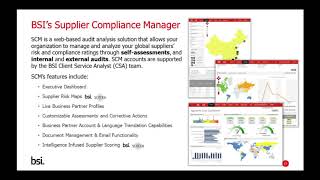 Supplier Compliance Manager (SCM)