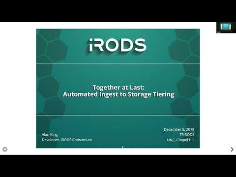 TRiRODS: Together at Last:  Automated Ingest to Storage Tiering