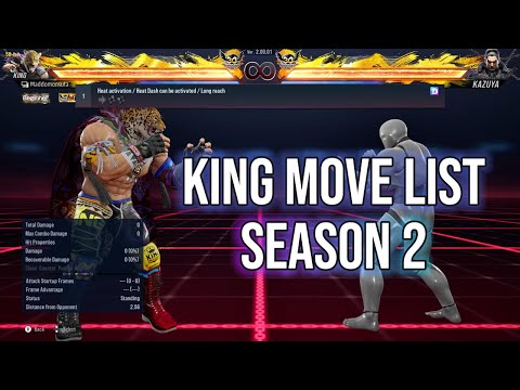 King Move List - Tekken 8 - Season 2