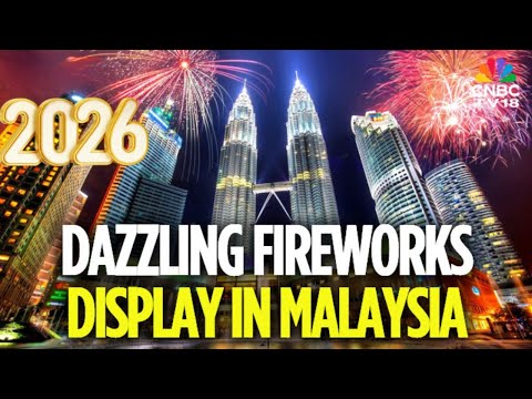 New Year 2026: Malaysia Welcomes New Year With Colourful Fireworks Display | NYE Celebrations | N18G