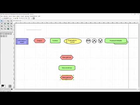 Lernvideo - EPKs mit DIA modellieren Teil 1: Ereignisse, Funktionen und Kontrollfluss