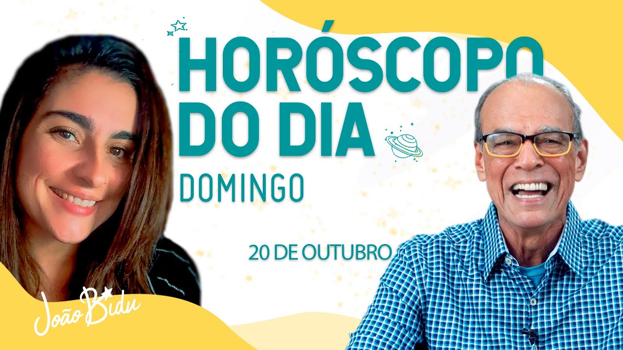 Horóscopo do Dia 20 de Outubro de 2024 - Domingo | POR JOÃO BIDU e VIVI PETTERSEN