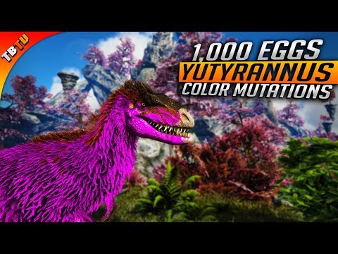 1,000 YUTYRANNUS EGG HATCHENING! Yutyrannus Color Mutations! Ark Survival Mutation Zoo