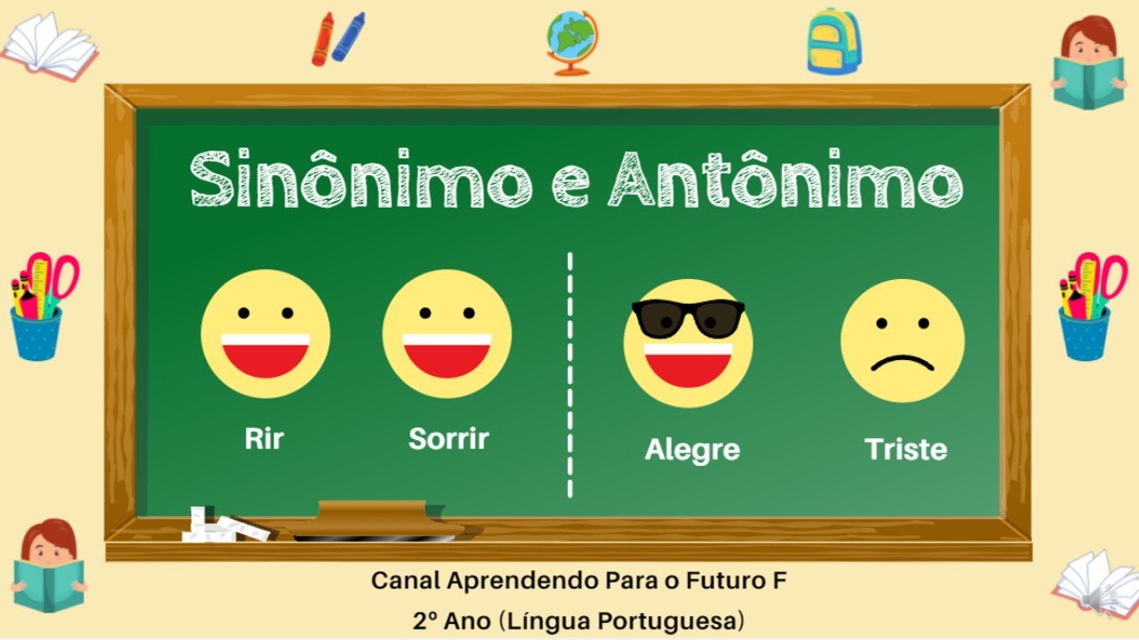 2º Ano - Sinônimo e Antônimo - Língua Portuguesa - Educação Infantil