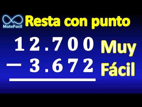 Cómo restar con punto decimal, explicado muy fácil