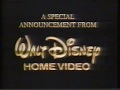 1996 Moratorium Announcement For Cinderella And The Lion King
