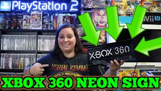 XBOX 360 NEON SIGN (XBOX Store Display) Rare Video Game Display Unboxing! MAIL CALL!!