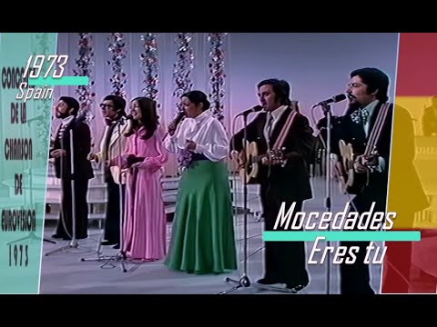 eurovision 1973 Spain 🇪🇸 Mocedades - Eres tu ᴴᴰ