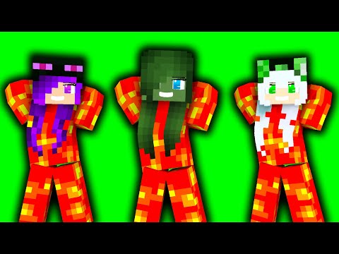 SUPER IDOL YAY ARIGATO FIRST MEET FIRE ZOMBIE, ENDERMAN, CREEPER GIRLS - MINECRAFT ANIMATION