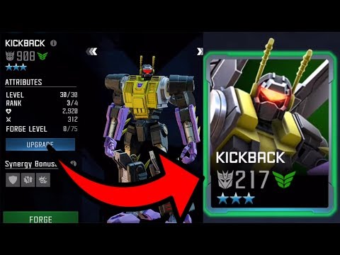 *NEW* BOT KICKBACK RANK UP! BEST BOT IN THE GAME ? - TRANSFORMERS : Forged To Fight